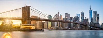 photo spots in New York - Lower Manhattan from Dumbo