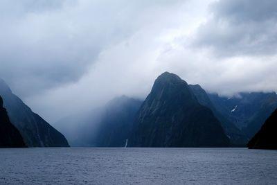 Milford Sound is one of those spots thats going to look amazing no matter what the weather. In fact, the locals reckon it's more beautiful after it rains as the amazing waterfalls appear. This was taken on a rainy day in early February — believe it or not, that's mid summer in New Zealand. 