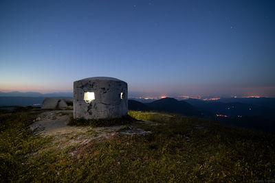 Nightscape just after the sunset. Beautiful view all around - from alps to Ljubljana.