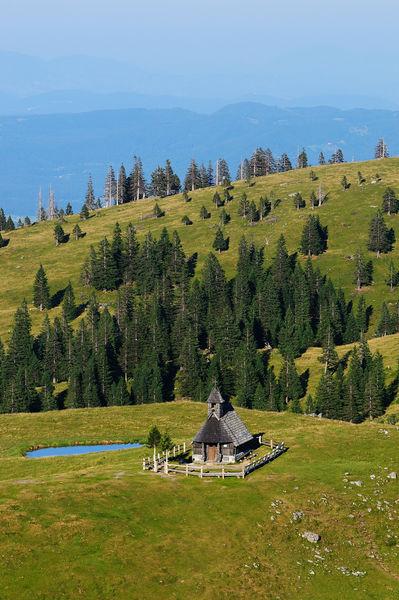 Slovenia photos - Velika Planina - Marija Snežna Church