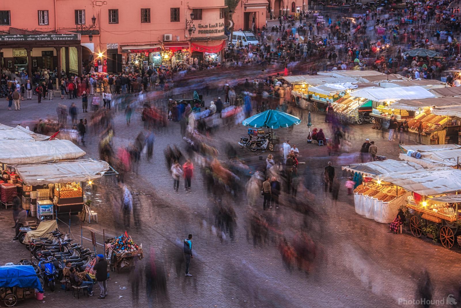 Image of Jemaa el-Fna from above by Jules Renahan