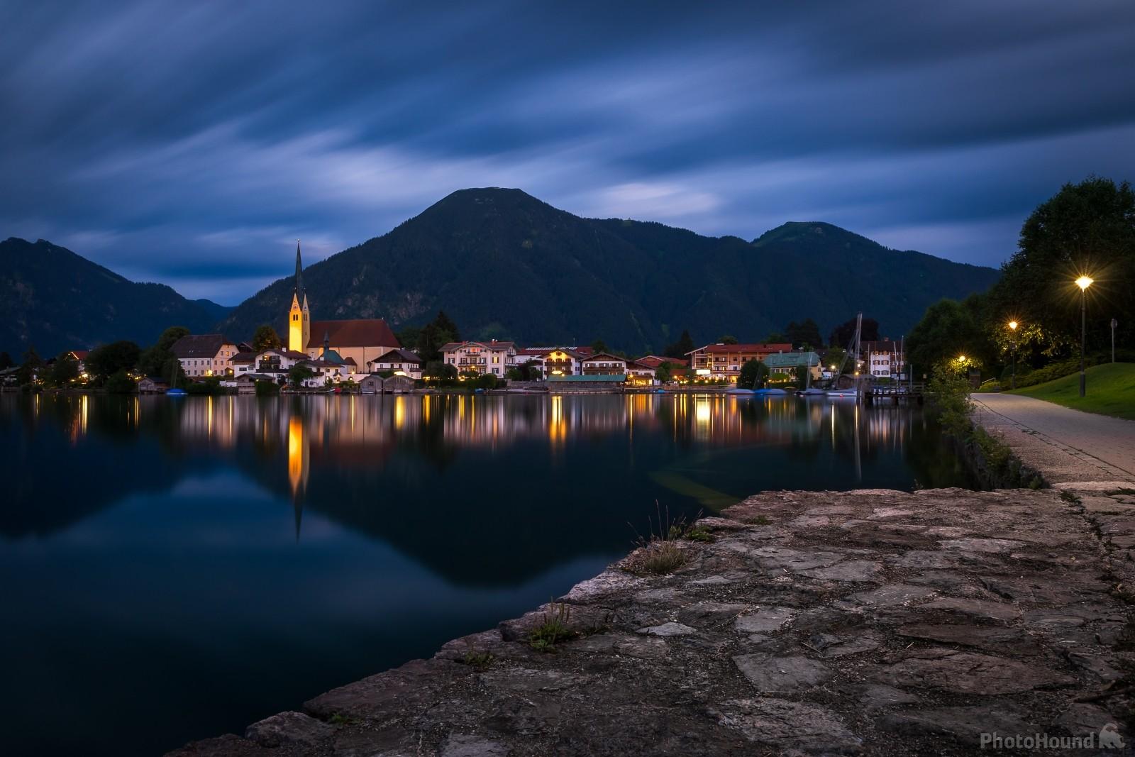 Image of View of the church of St.Laurentius over Tegernsee by VOJTa Herout