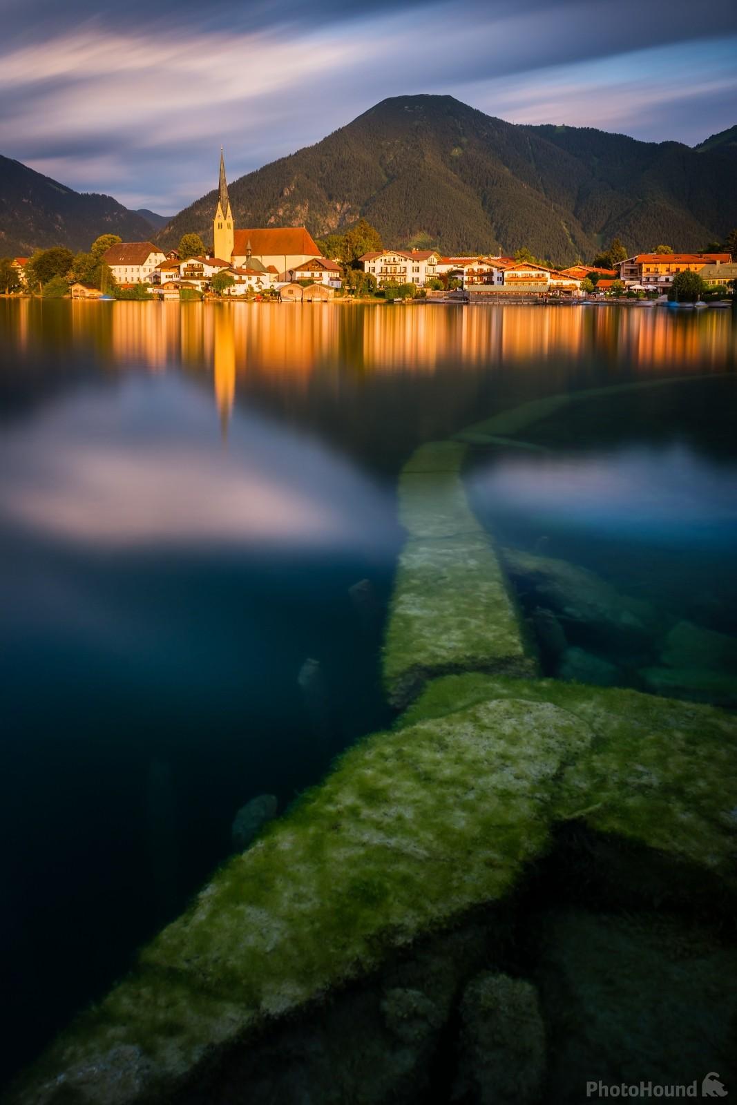 Image of View of the church of St.Laurentius over Tegernsee by VOJTa Herout