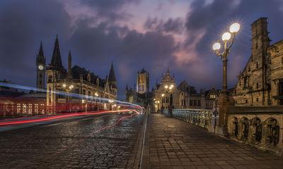 Belgium photos - St Michiels bridge Ghent