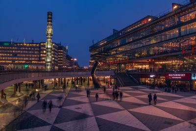 Sergels torg with Cultural center and theater (Kulturhuset)