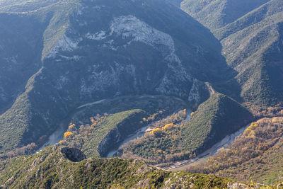 pictures of Greece - Nestos river gorge mountain top