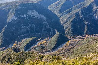 Greece images - Nestos river gorge mountain top