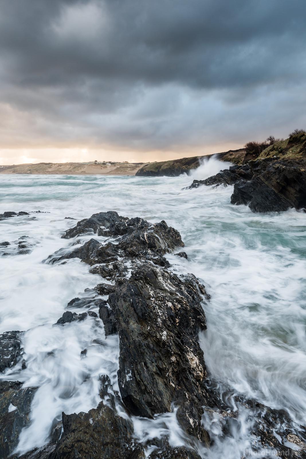 Image of Crantock bay from West Pentire by Richard Lizzimore
