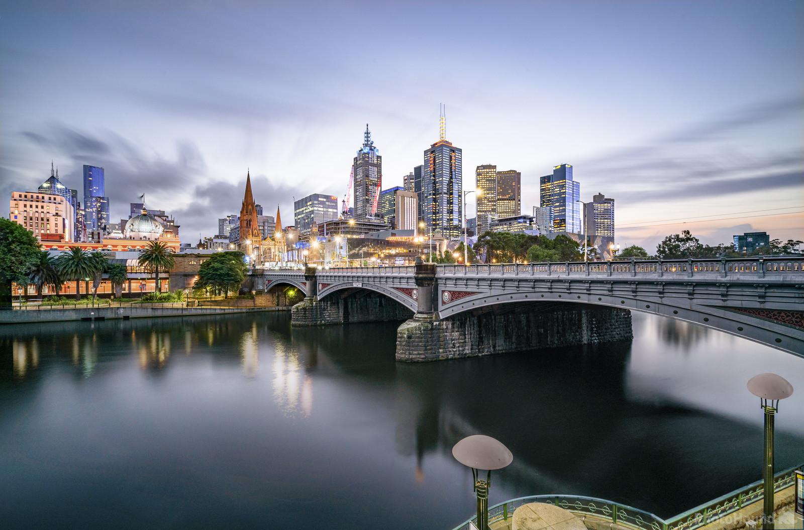 Image of Melbourne Skyline with Princess Bridge by Christian Klaus