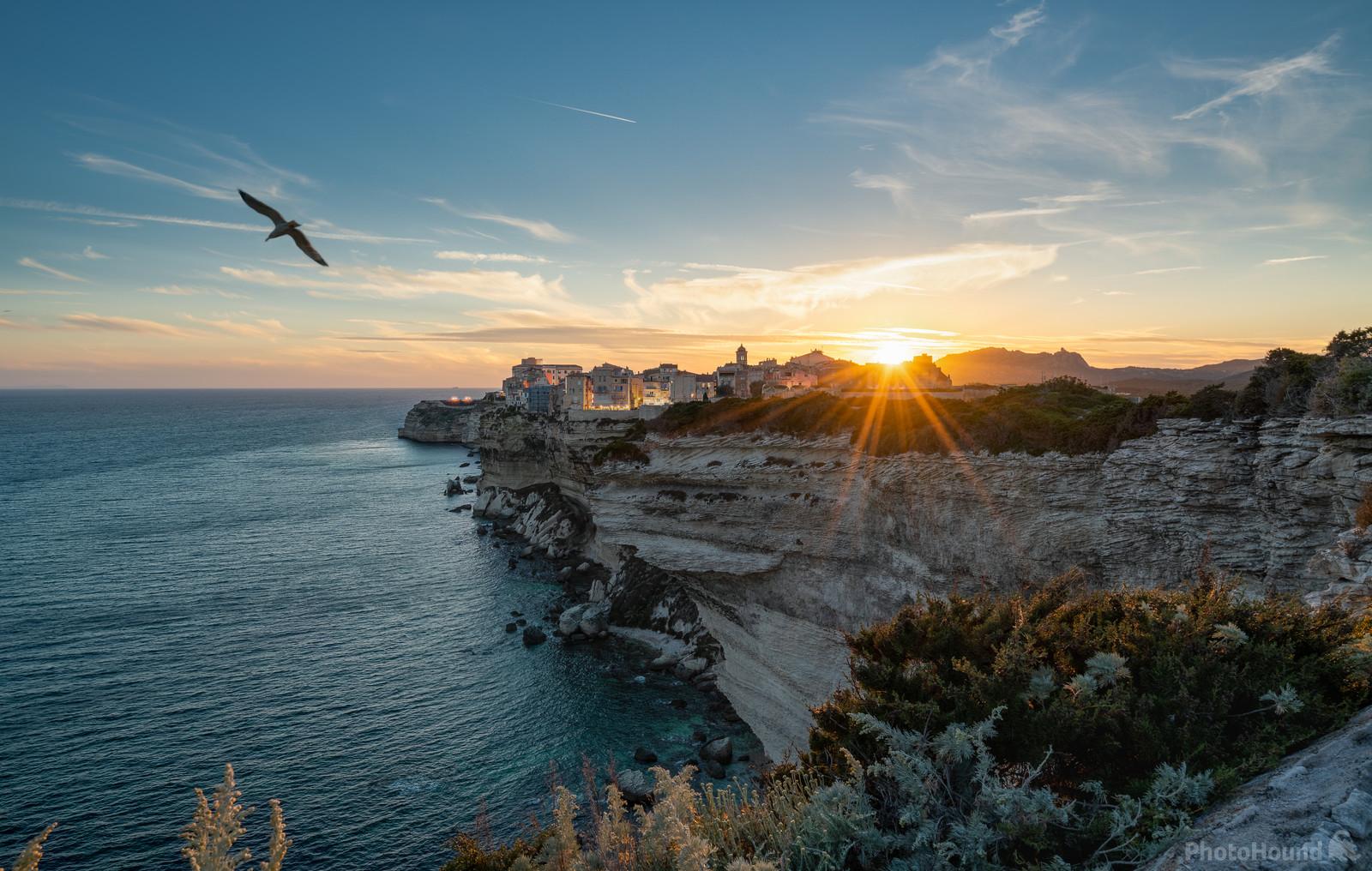 Image of Bonifacio sunset spot with view to the old town  by Christian Klaus
