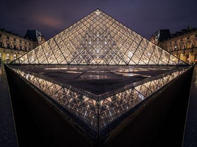 photo locations in Paris - Pyramide du Louvre (Louvre Exterior)