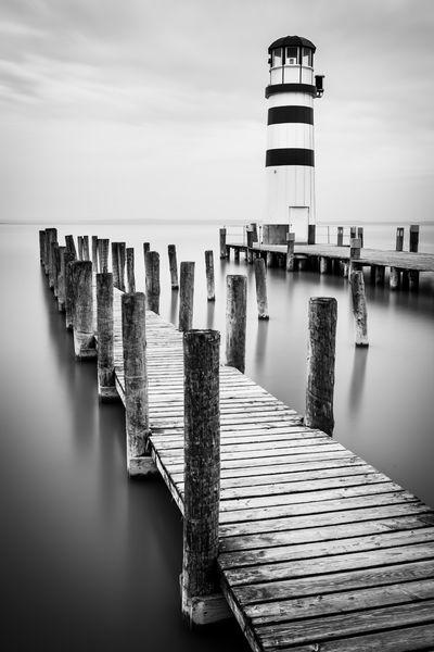 Podersdorf Lighthouse without any people