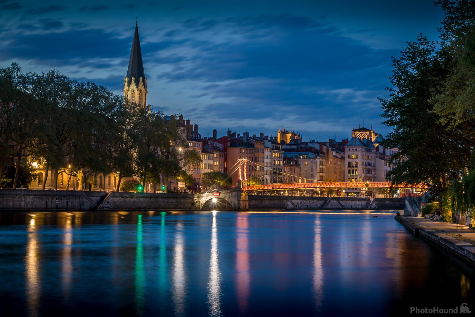 Image of Saone view from the docks and the banks by Frédéric Monin