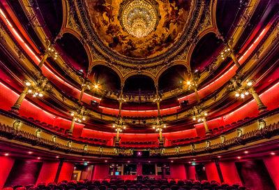 Very nicel interior of the large auditorium of the  Celestins Theater in Lyon