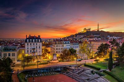 photo locations in Auvergne Rhone Alpes - Lyon view from the Ampithéatre of the 3 Gaules 