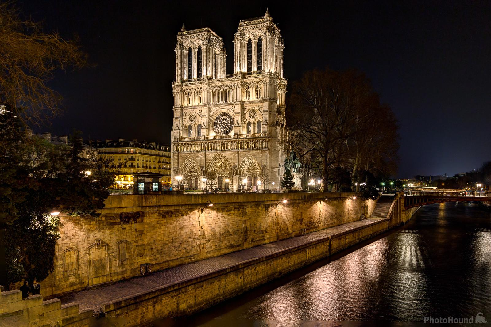 Image of Cathedral Notre Dame de Paris view from the Petit Pont on the Seine by Frédéric Monin