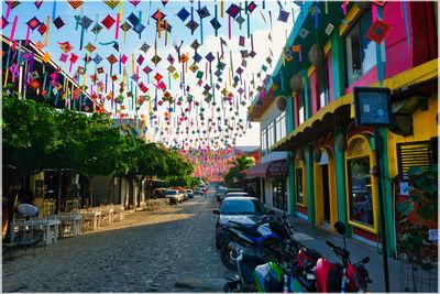 Calle Revolucion is the main street in Sayulita, part of the small town center,