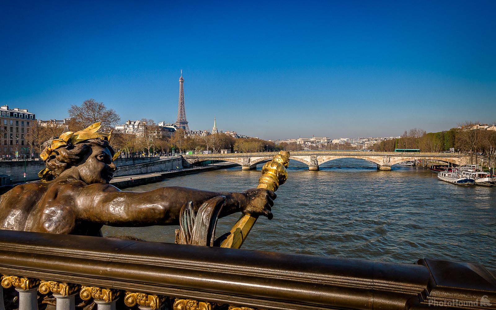 Image of Eiffel Tower & Pont des Invalides from Pont Alexandre III  by Frédéric Monin