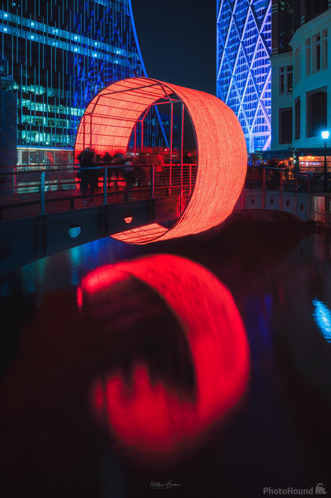 Image of Canary Wharf Winter Lights by Mathew Browne