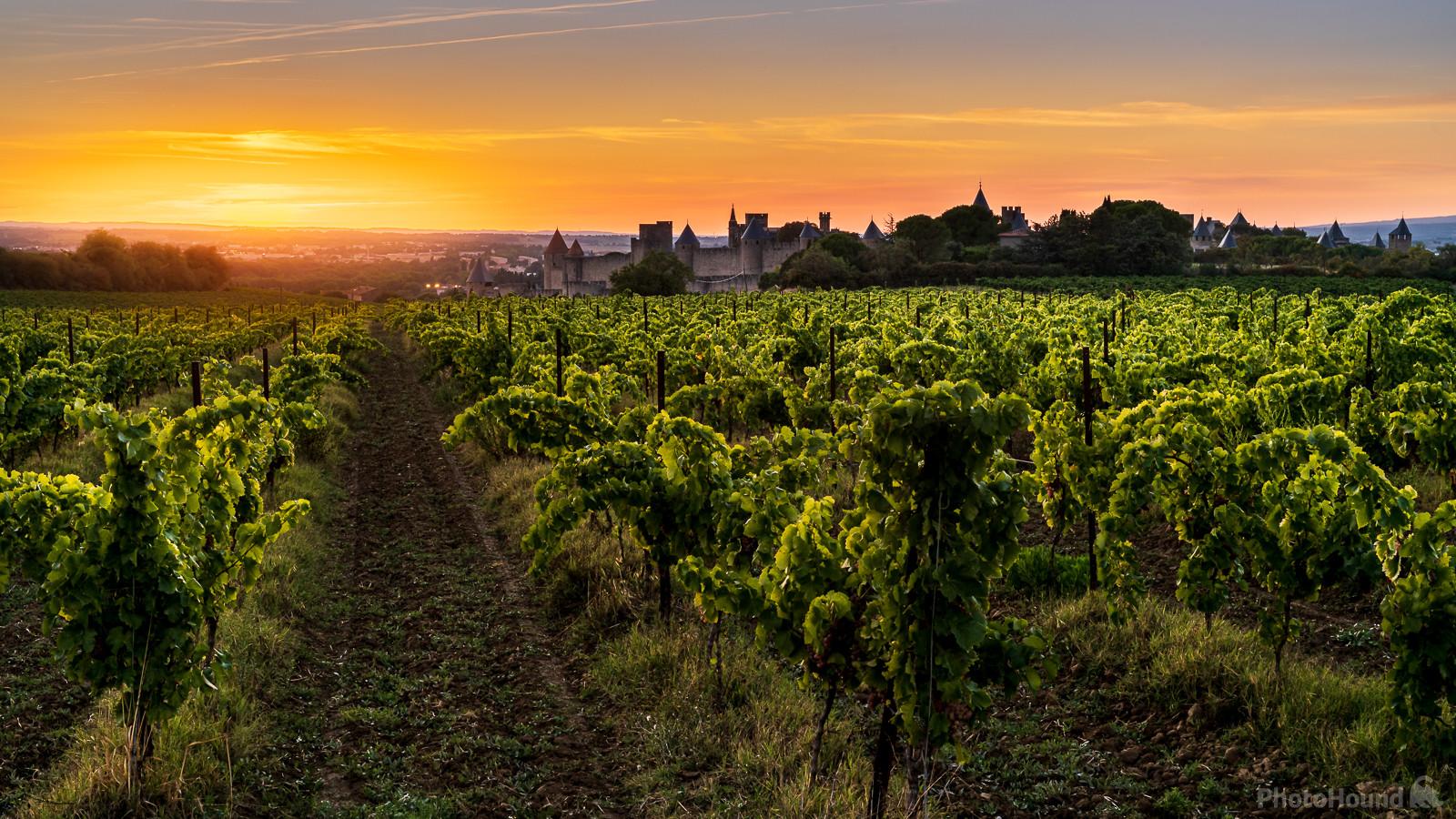 Image of Carcassonne - view from the east by James Billings.