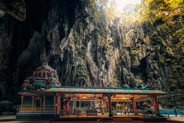 Temple in the upper cave