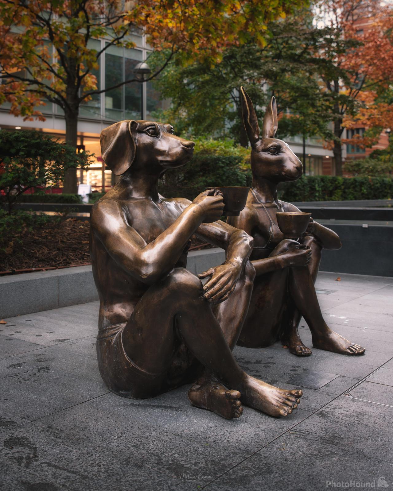Image of Dogman & Rabbitwoman Sculpture by Mathew Browne