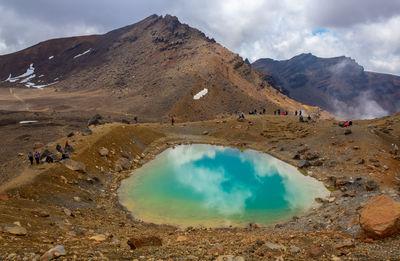 New Zealand photos - Emerald Lake, Tongariro Alpine Crossing