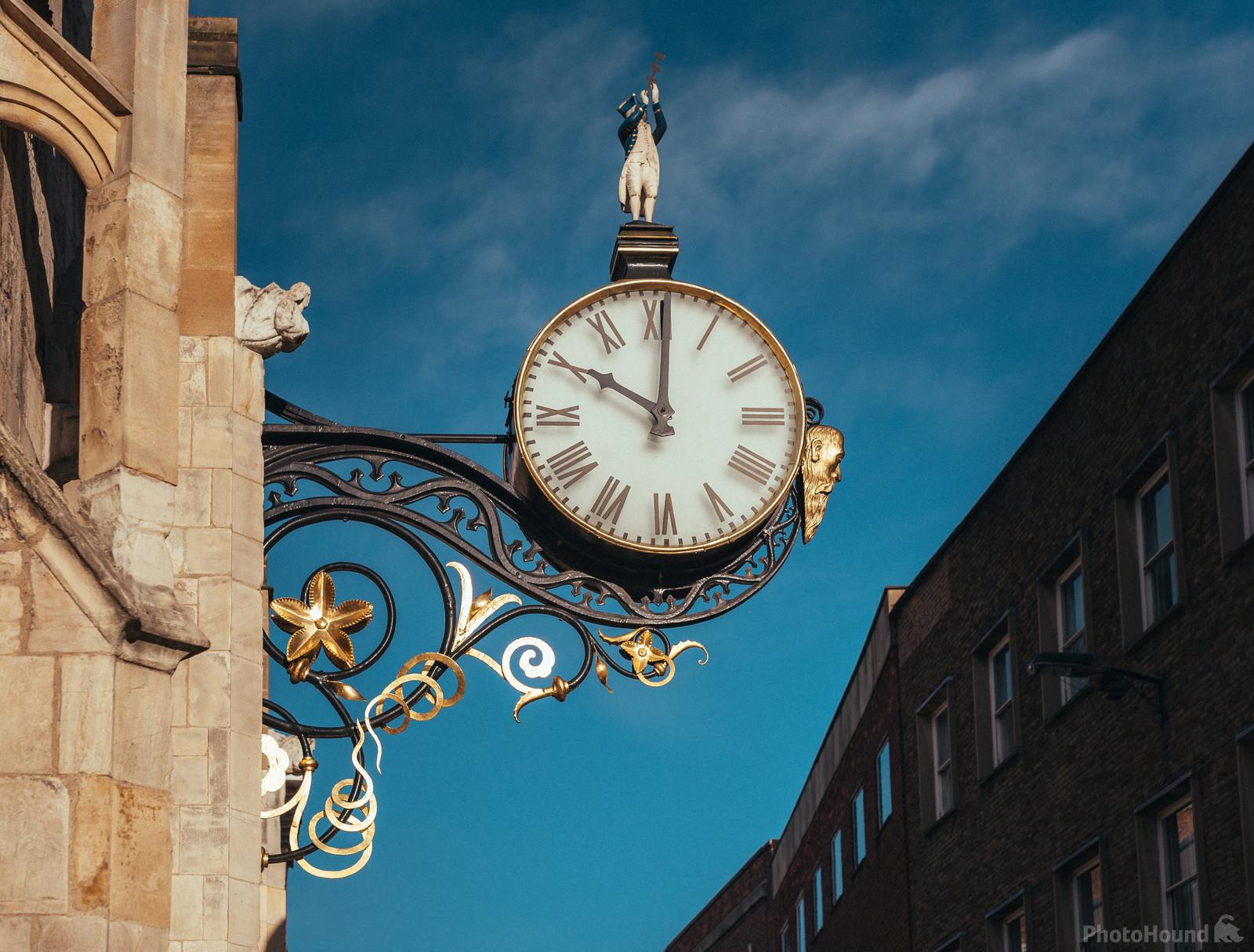 Image of Clock opposite Starbuck\'s in York by Andy Falconer
