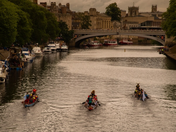 The annual dragon boat race in York
