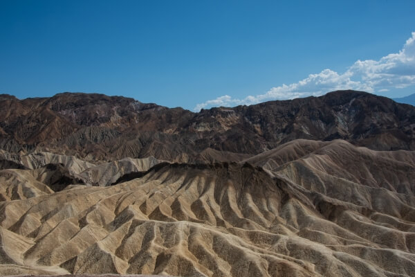 Lunar like landscape in Death Valley