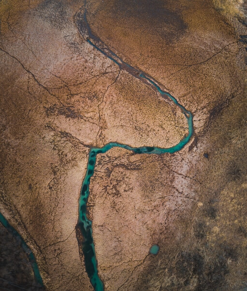 Aerial photo of Zelenci Springs