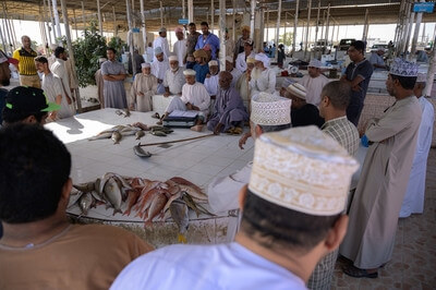 Fish Market in Barka