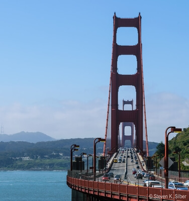 The Golden Gate Bridge from the North end.