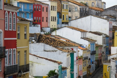 Brazil pictures - Houses in Salvador da Bahia