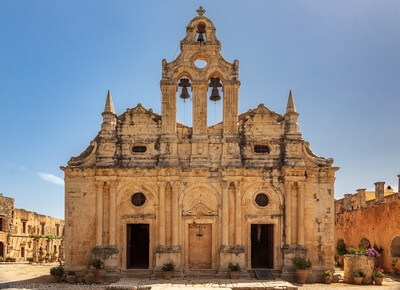 Greece instagram spots - Arkadi Monastery
