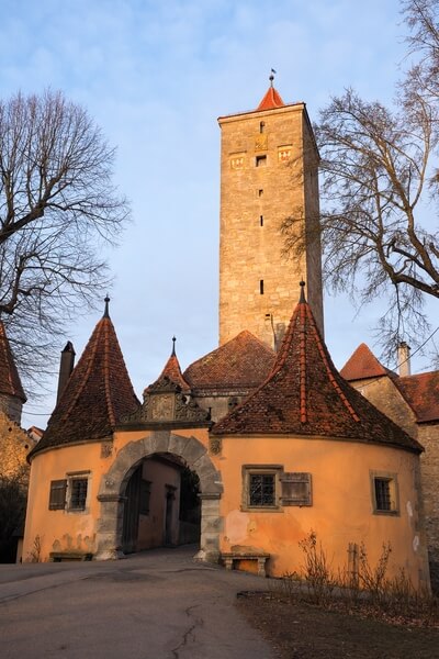 Castle tower and gate
