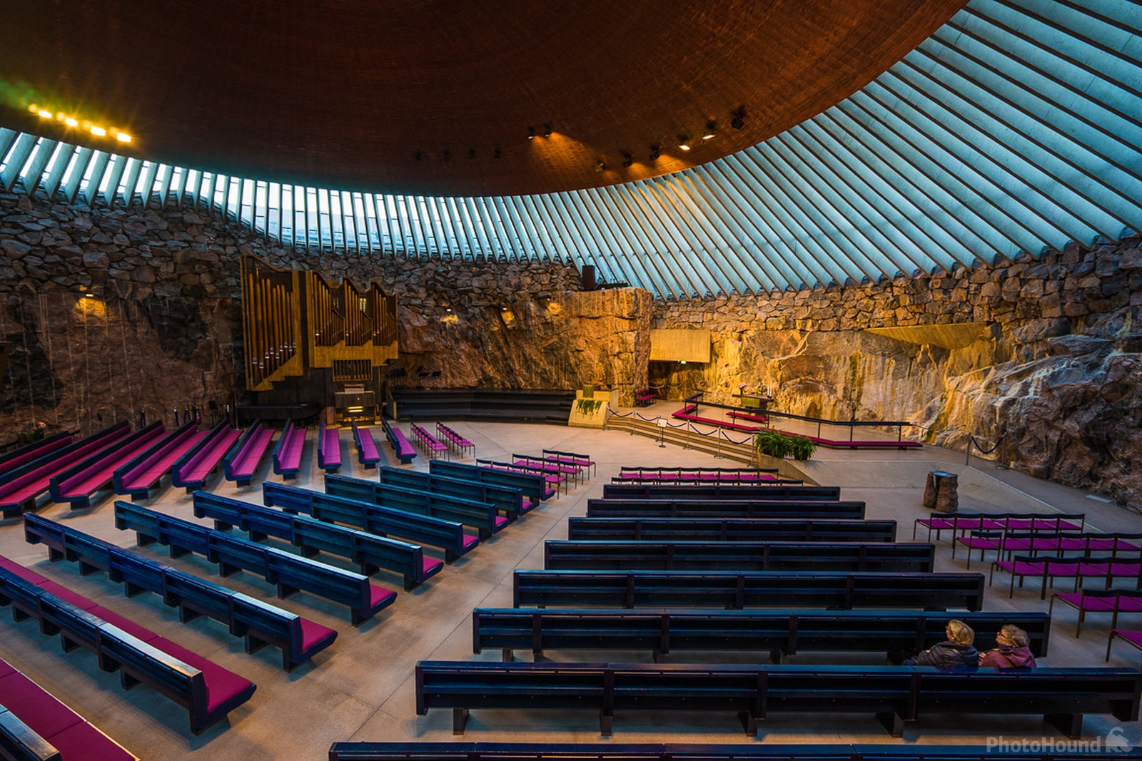 Image of Temppeliaukio Church Interior, Helsinki by James Billings.