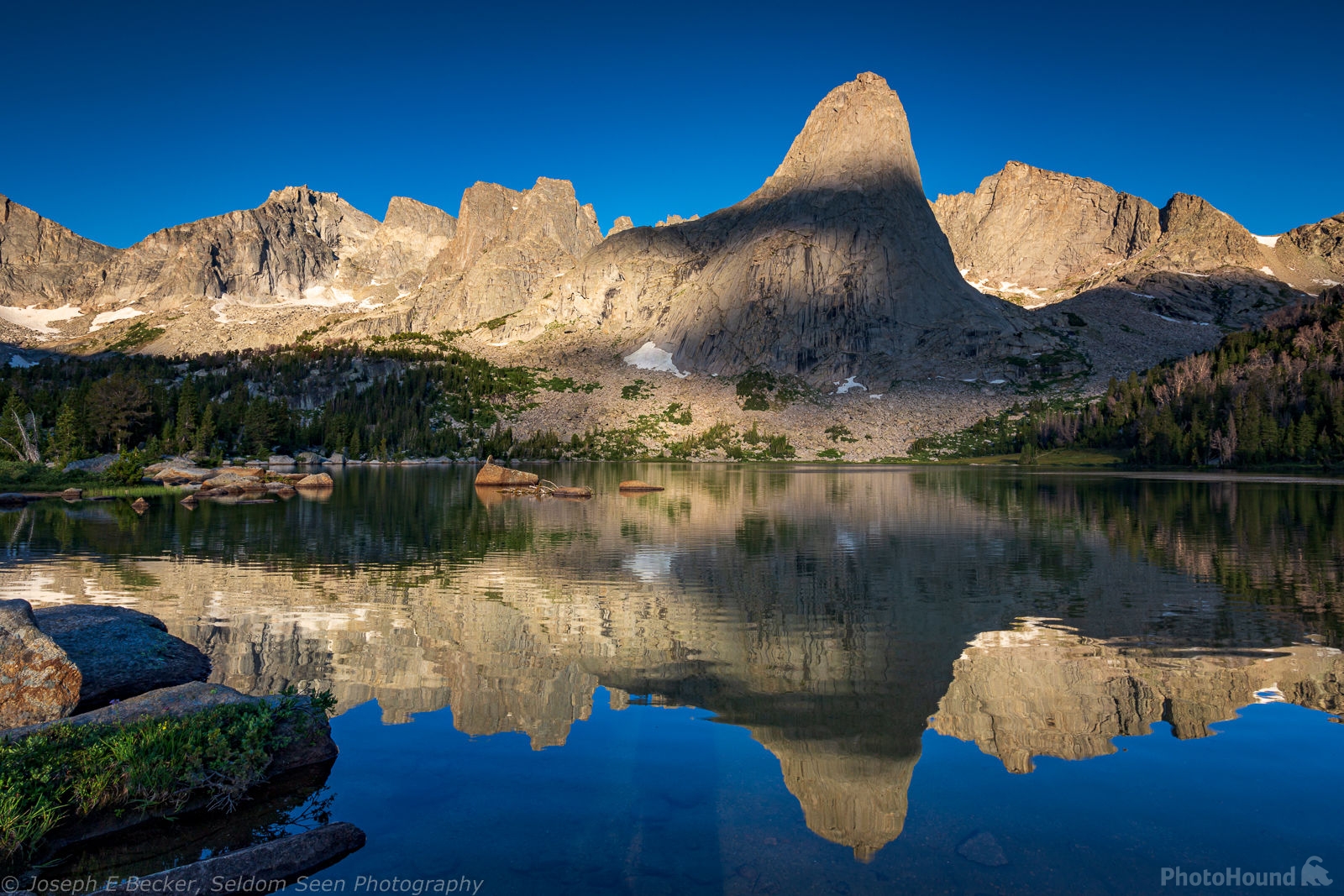 Image of Cirque of Towers, Lonesome Lake by Joe Becker