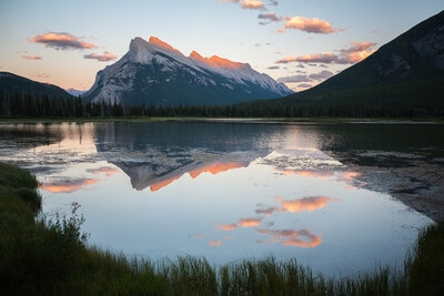 Picture of Mt. Rundle from Vermilion Lakes - Mt. Rundle from Vermilion Lakes