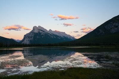 images of Canada - Mt. Rundle from Vermilion Lakes