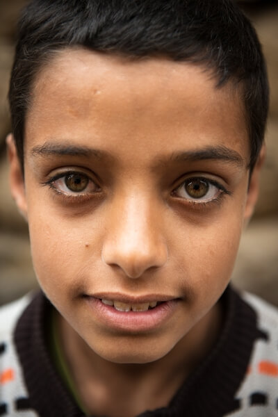 A boy in Al Hajjarah Village, Haraz Mountains
