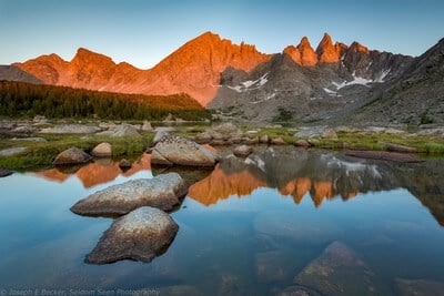 photo spots in Wyoming - Cirque of Towers, Shadow Lake