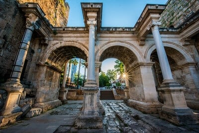 instagram locations in Antalya - Hadrian's Gate