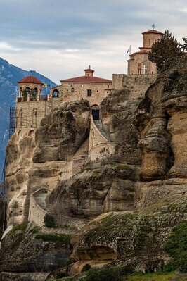 photos of Greece - Varlaam monastery deck
