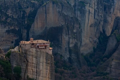 Rousanou monastery with a long lens