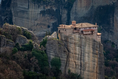 Greece images - Varlaam monastery deck
