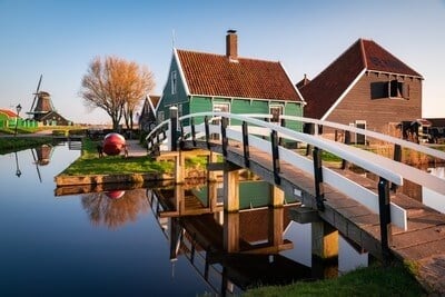 Cheese Farm Catharina Hoeve, Zaanse Schans, sunrise view