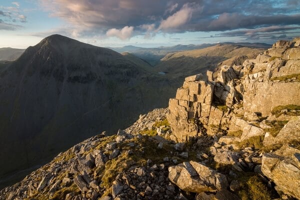 This is from just below the summit cairn looking over to the mighty Great Gable. There probably isn't a better view of the imposing mountain.