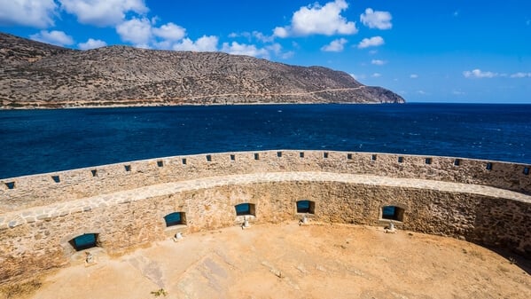 Looking out over the fortress on the northern side of the island