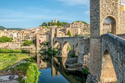 Catalunya instagram spots - Medieval bridge, Besalú 